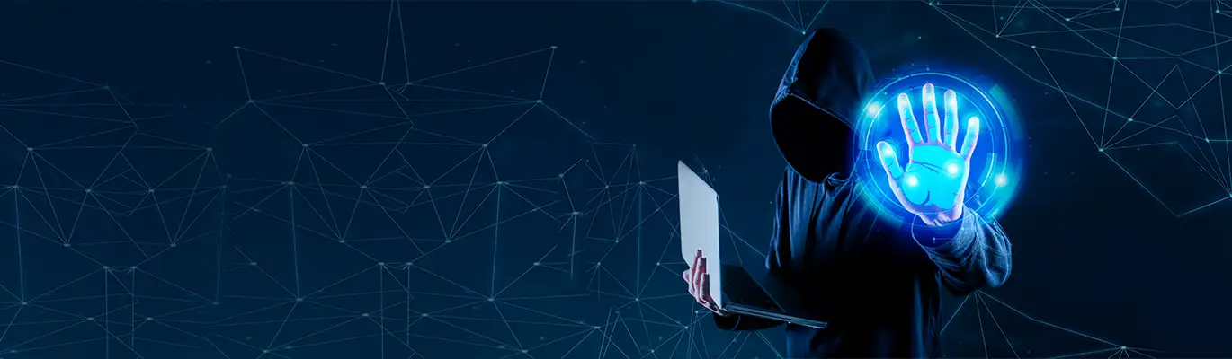Picture of an anonymous hacker 