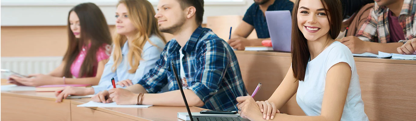 College Students in a classroom attending ETABS Course in Saudi Arabia and India from Visible Stars